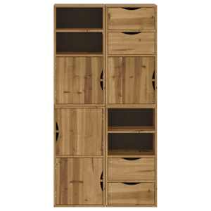 Boční skříňky 4 ks "ODDA" 40x24x79 cm Borovicový masiv - obrázek 6