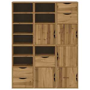 Boční skříňky 6 ks "ODDA" 40x24x79 cm Borovicový masiv - obrázek 6