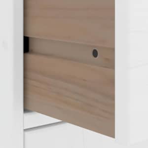 Boční skříňky 6 ks "ODDA" Bílá 40x24x79 cm Borovicový masiv - obrázek 12