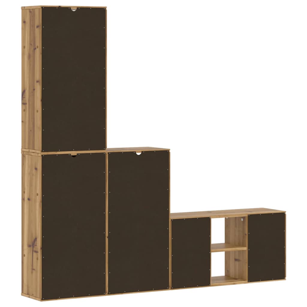 Naturfarvet / 7 shelves 3 drawers - Billede 12