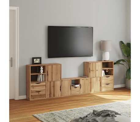 vidaXL Meubles TV 5 pcs avec rangement ODDA bois de pin massif