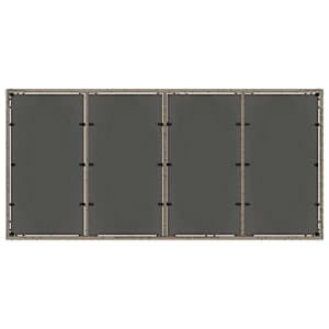 Zahradní jídelní souprava 7 pcs Šedá polyratan - obrázek 8