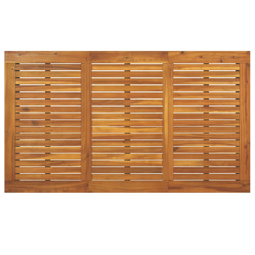 Tuin eettafelset 5 pcs Beige Massief Acaciahout image 8