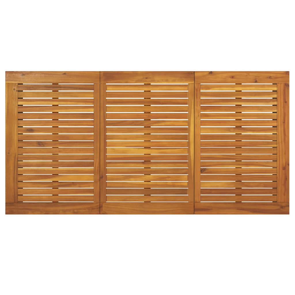 Tuin eettafelset 5 pcs Beige Massief Acaciahout image 8