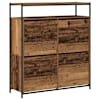 vidaXL Kinga kapp 100 x 34 x 112 cm Tehispuit Vana puit