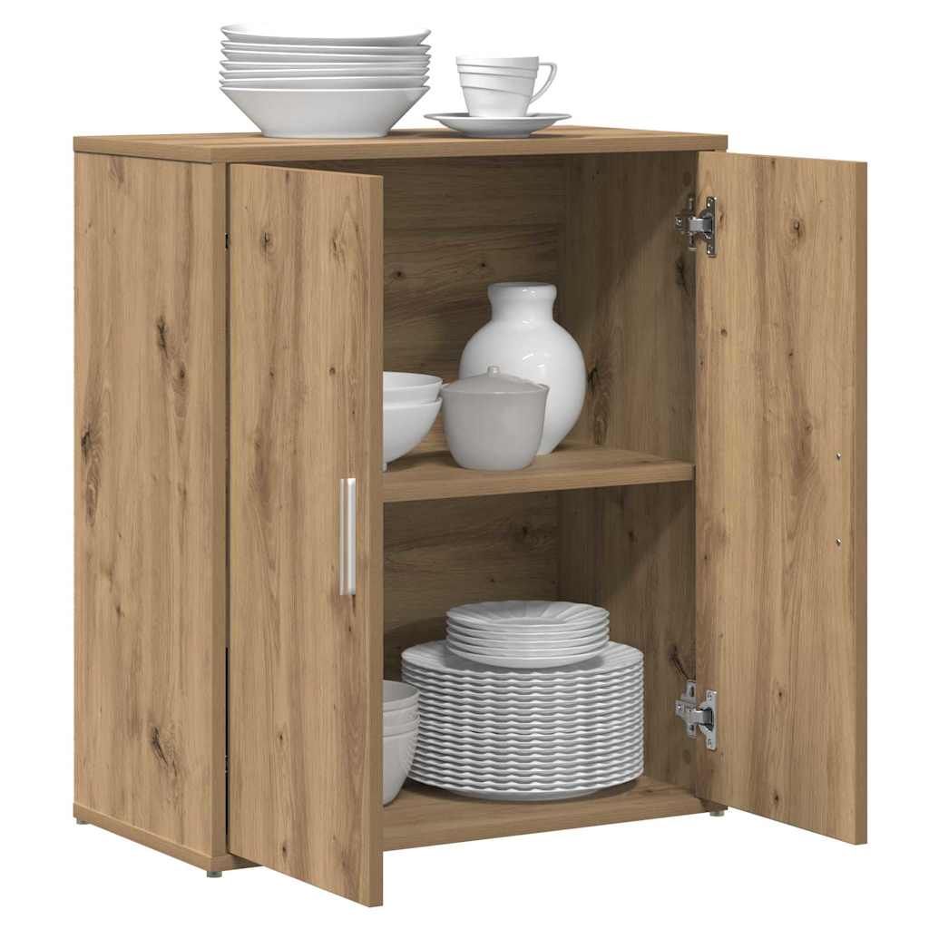 vidaXL Highboard 2 pcs artisanaal eikenkleurig 60 x 31 x 70 cm