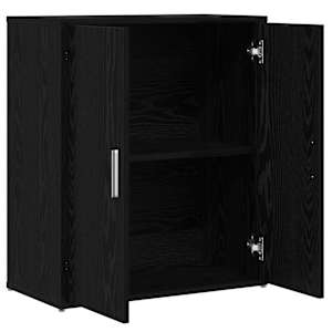Servírovací skříň 2 pcs Černý dub 60 x 31 x 70 cm - obrázek 5