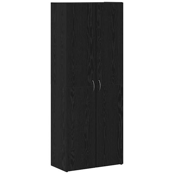 vidaXL Kontorikapp Must tamm 60 x 32 x 152,5 cm Tehispuit
