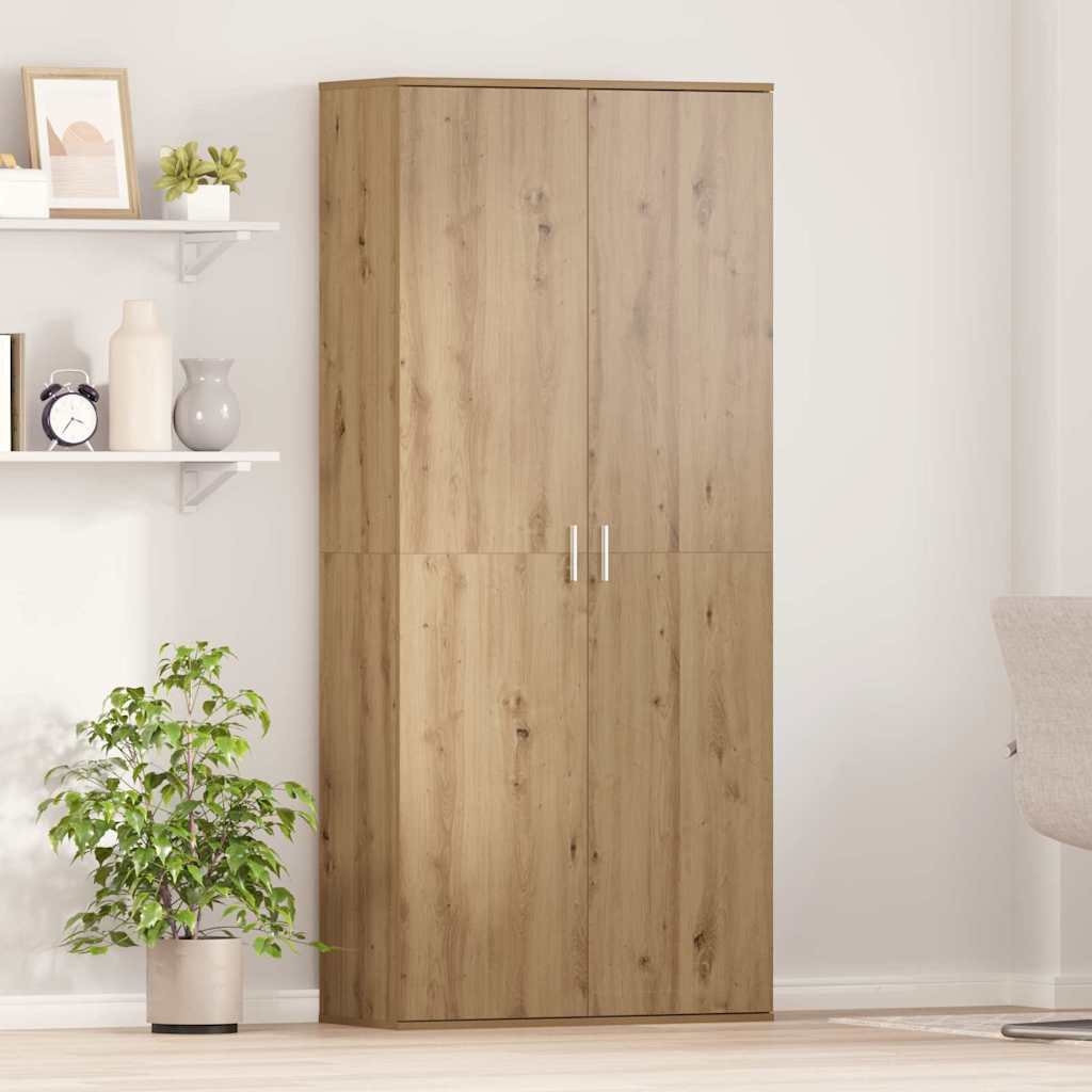 Kõrgkapp Mederi tamm 80x35x180 cm Tehispuit