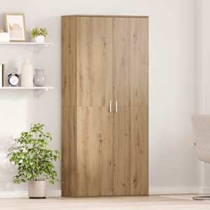 Vysoká skříň dub artisan 80 x 35 x 180 cm Kompozitní dřevo - obrázek 1