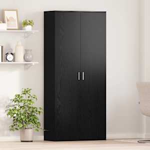 Visoka omara Črni hrast 80 x 35 x 180 cm Konstruiran les