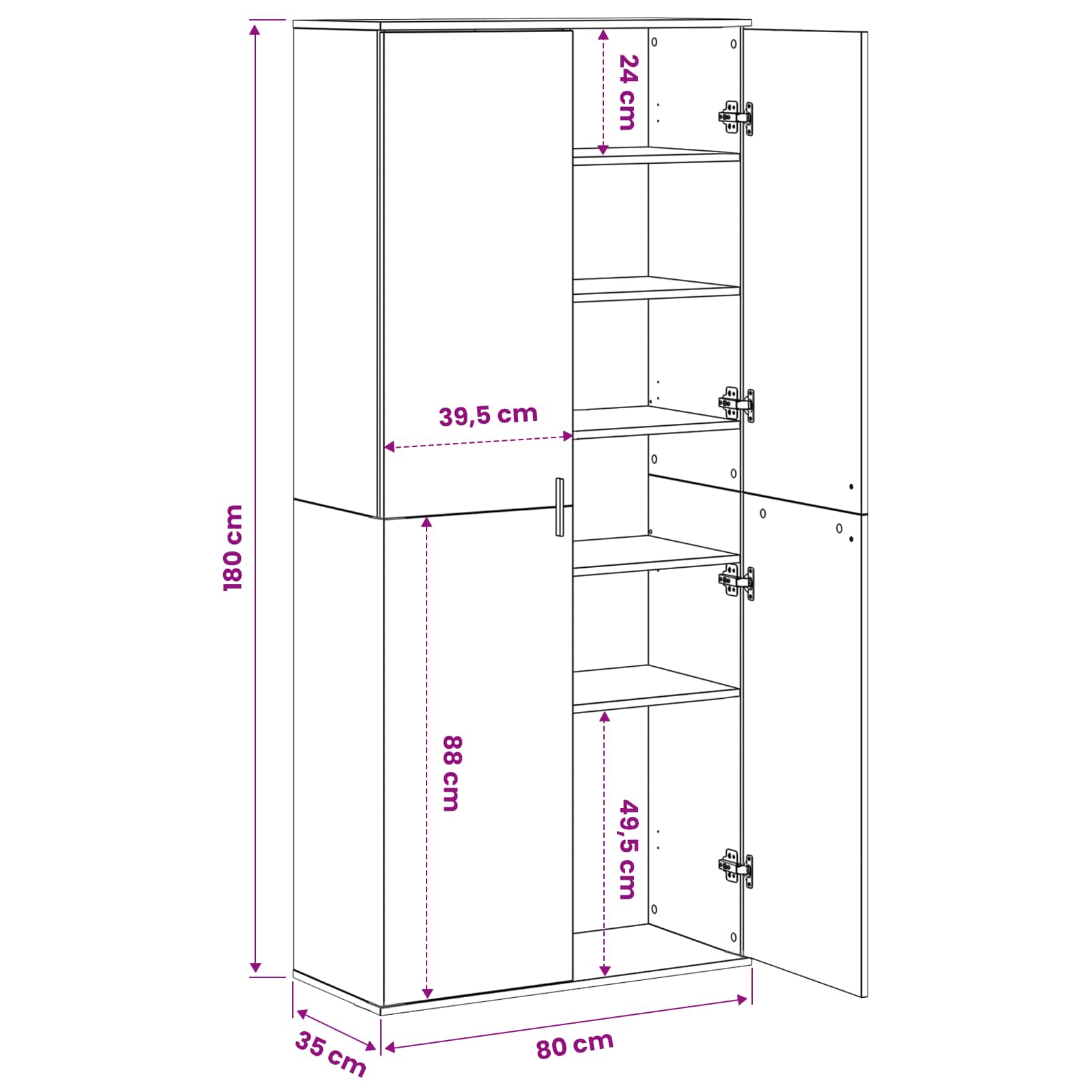 Highboard size guide