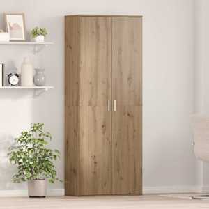 Vysoký bufet Artisanový dub 70 x 33,5 x 180 cm kompozitní dřevo - obrázek 1