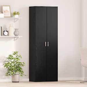 Highboard Černý dub 60 x 35 x 180 cm Kompozitní dřevo - obrázek 1