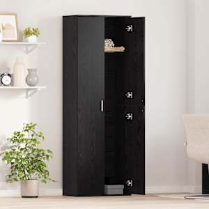 Highboard Černý dub 60 x 35 x 180 cm Kompozitní dřevo - obrázek 4