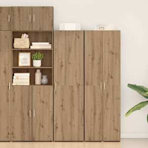 Visok predalnik 2 pcs Umetni hrast 50 x 42,5 x 185 cm