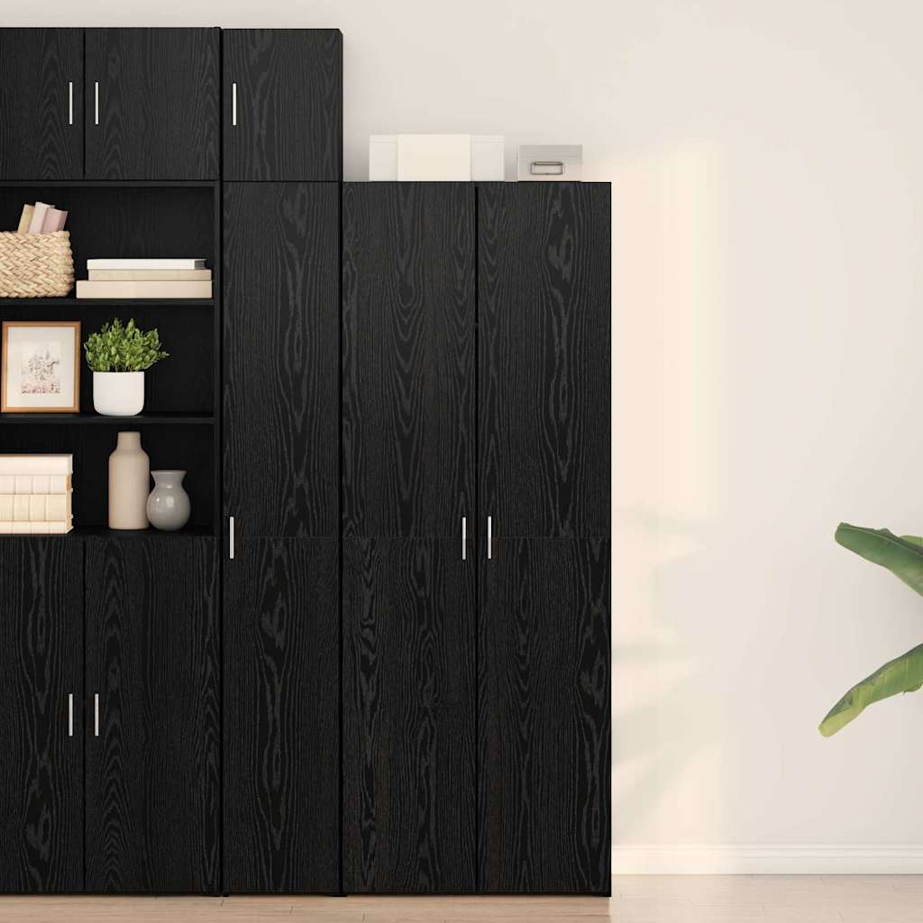 Kõrglaua Must Tamm 70x42.5x185 cm Töödeldud puidust