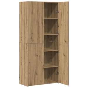 Vysoký bufet 2 pcs Artisanový dub 80 x 42 x 185 cm - obrázek 4