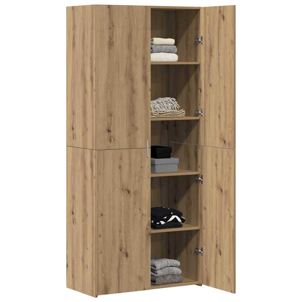vidaXL Highboard Artisan Eiken 40x42.5x185 cm Engineered Wood
