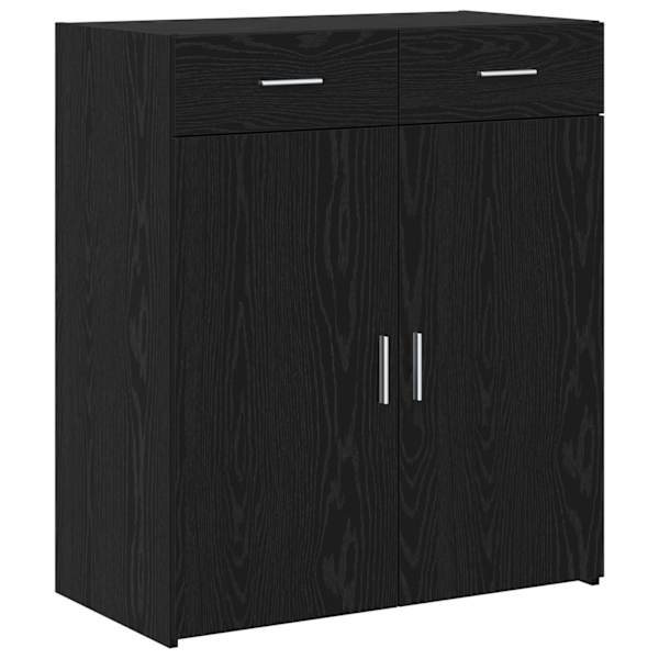vidaXL Hoiukapp Must tamm 80 x 42.5 x 93 cm