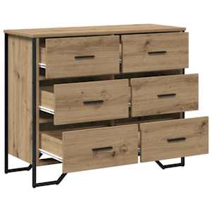 Příborník se zásuvkou 2 pcs Artisanový dub 91 x 35,5 x 74,5 cm - obrázek 5