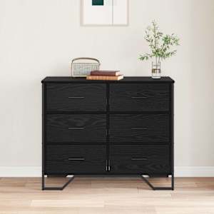 Příborník se zásuvkou 2 pcs Černý dub 91 x 35,5 x 74,5 cm - obrázek 4
