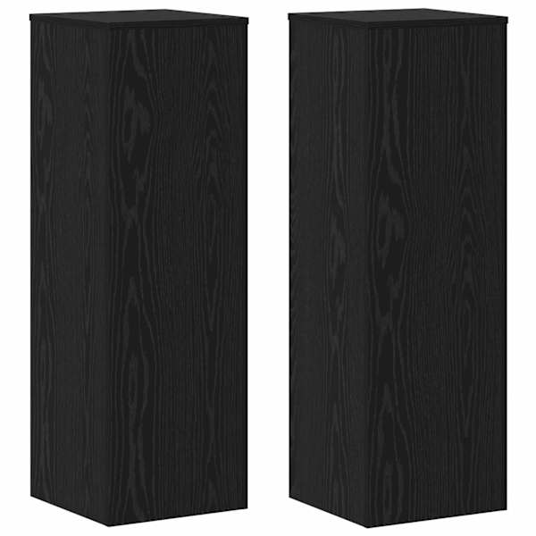 vidaXL Taimede alus 2 tk Must tamm 33 x 33 x 100 cm Tehispuit