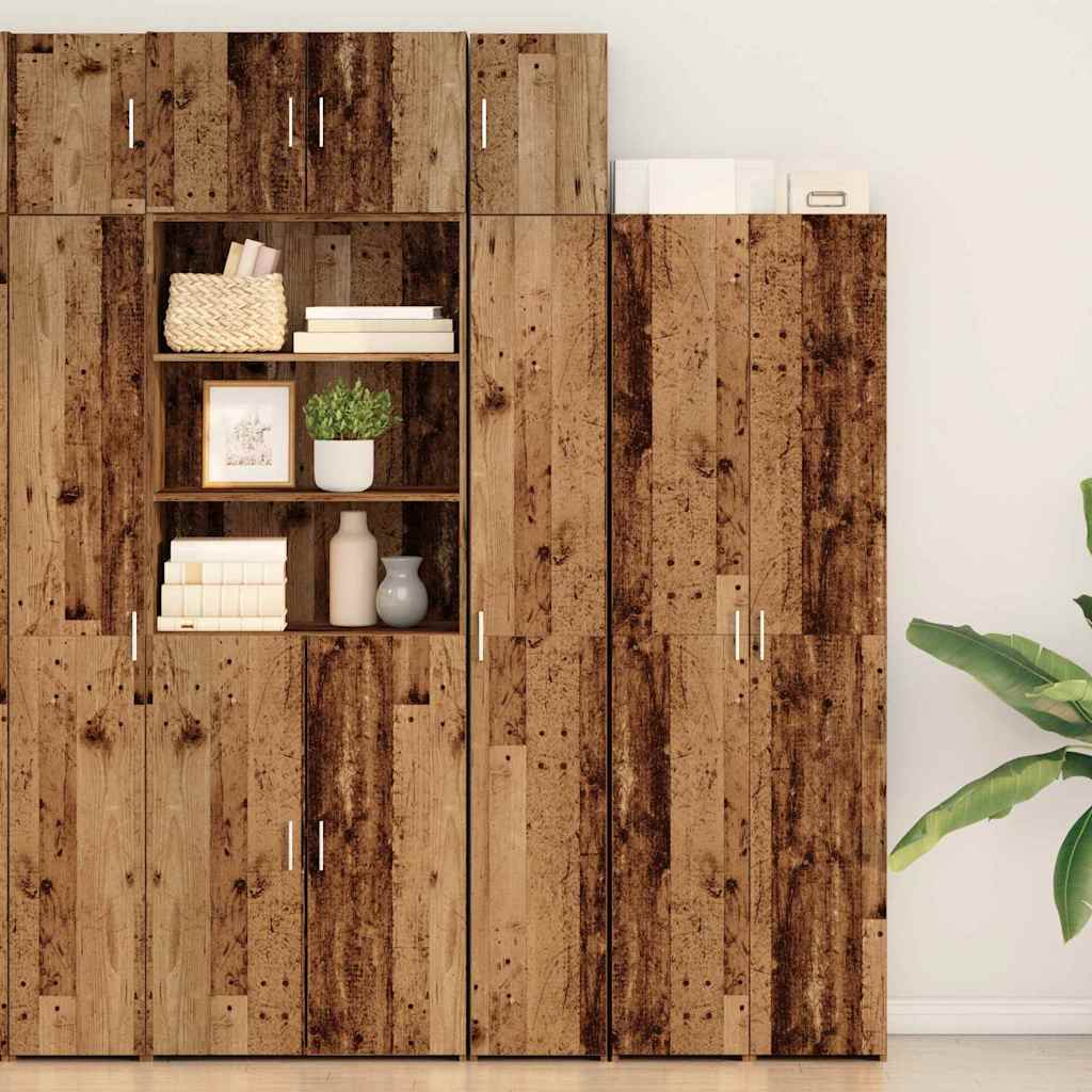 Gabinete Delgado vidaXL Madera Vieja 30x42.5x225 cm Madera Ingenierizada