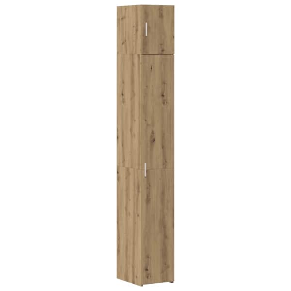 vidaXL S&auml;ilituskapp riiulitega Artisan tamm 30 x 42,5 x 225 cm