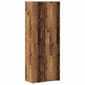 Úložná skříňka 2 pcs Staré dřevo 70 x 42,5 x 185 cm - obrázek 6