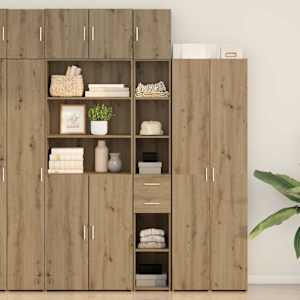 Úložná skříňka 2 pcs Artisanový dub 30 x 42,5 x 225 cm - obrázek 1
