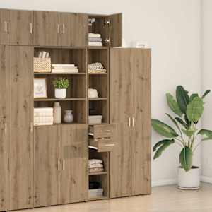 Úložná skříňka 2 pcs Artisanový dub 30 x 42,5 x 225 cm - obrázek 4