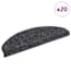  vidaXL 20 db sötétszürke öntapadó lépcsőszőnyeg 65x21x4 cm termék 2. képe