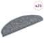  vidaXL 20 db világosszürke öntapadó lépcsőszőnyeg 65x21x4 cm termék 2. képe