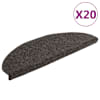 vidaXL trepimatid, isekleepuvad, 20 tk, 65 x 21 x 4 cm, antratsiithall, poolringikujulised, suured