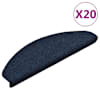vidaXL isekleepuvad trepimatid 20 tk 65 x 21 x 4 cm tumesinised poolringikujulised suured