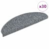 vidaXL isekleepuvad trepimatid, 30 tk, 65 x 21 x 4 cm, helehall, poolringikujulised, suured