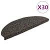 vidaXL trepimatid, isekleepuvad, 30 tk, 65 x 21 x 4 cm, antratsiithall, poolringikujulised, suured