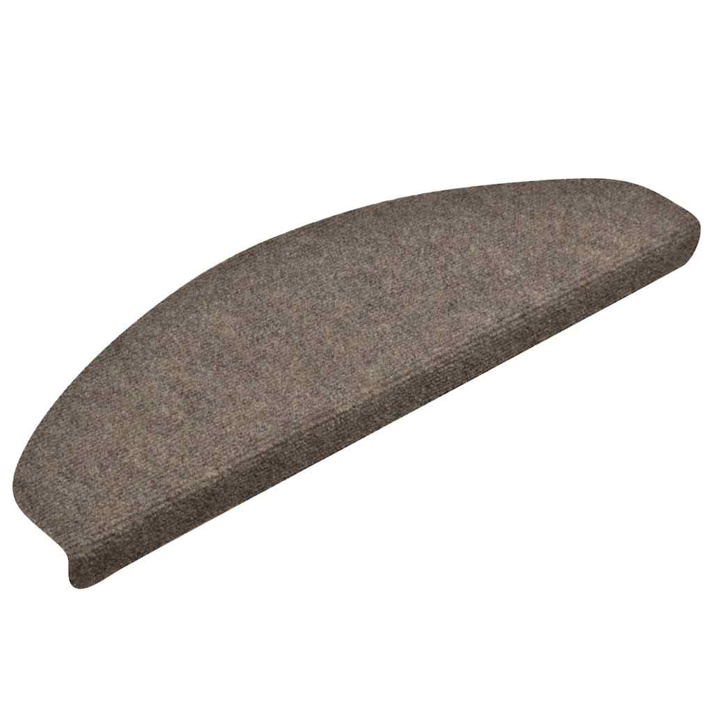 vidaXL Trapmatten zelfklevend 30 st 65x21x4 cm crèmekleurig afbeelding