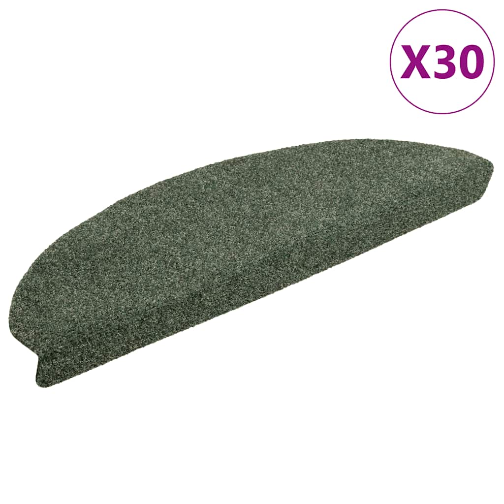 vidaXL Samolepicí podložky na schody 30 ks Zelená 65x21x4 cm