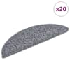 vidaXL isekleepuvad trepimatid 20 tk 56 x 17 x 3 cm helehall poolringikujulised