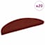  vidaXL 20 db piros öntapadó lépcsőszőnyeg 56 x 17 x 3 cm termék 2. képe
