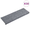 vidaXL trepimatid, isekleepuvad, 30 tk, 65 x 21 x 4 cm, helehall, ristk&uuml;likukujuline serv