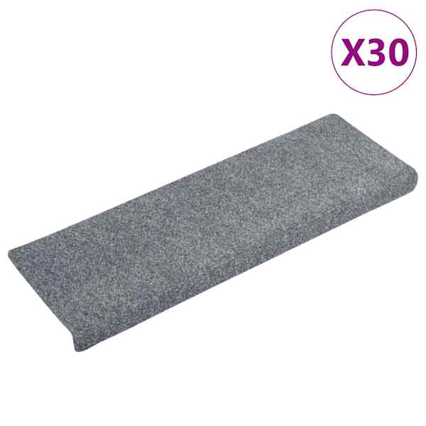 vidaXL trepimatid, isekleepuvad, 30 tk, 65 x 21 x 4 cm, helehall, ristk&uuml;likukujuline serv