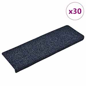 vidaXL isekleepuvad trepimatid, 30 tk, 65 x 21 x 4 cm, sinised, ristk&uuml;likukujulised servad