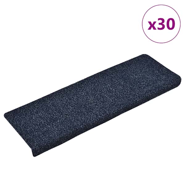 vidaXL isekleepuvad trepimatid, 30 tk, 65 x 21 x 4 cm, sinised, ristk&uuml;likukujulised servad