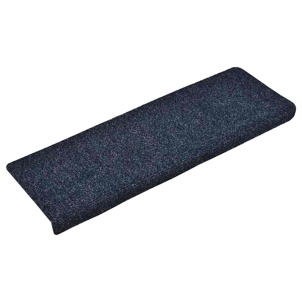 vidaXL Trapmatten zelfklevend 30 st 65x21x4 cm blauw afbeelding