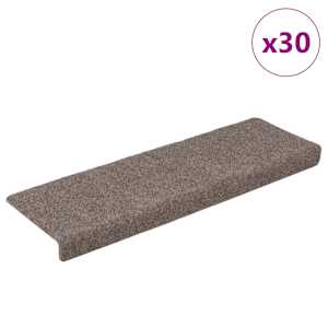 vidaXL trepimatid, isekleepuvad, 30 tk, 65 x 21 x 4 cm, beežid, ristk&uuml;likukujulised servad