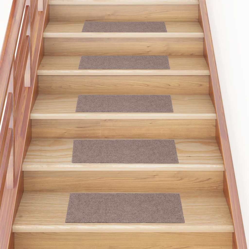 vidaXL Stufenmatten Selbstklebend 30 Stk. 60x25 cm Hellbraun Rechteckig