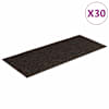 vidaXL isekleepuvad trepimatid, 30 tk, 60 x 25 cm, tumepruunid, ristk&uuml;likukujulised